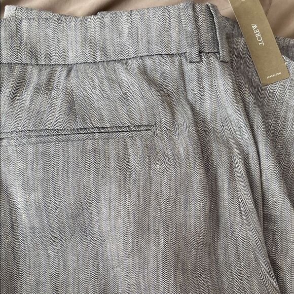 J. Crew Portia Pants in herringbone linen blend - Picture 5 of 7